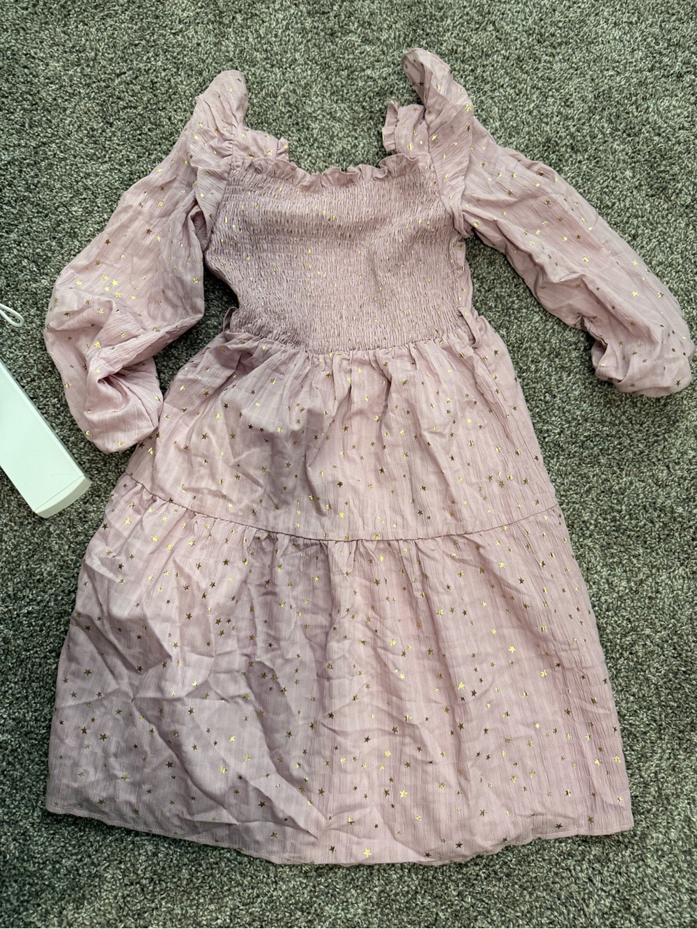Light purple gold star dress